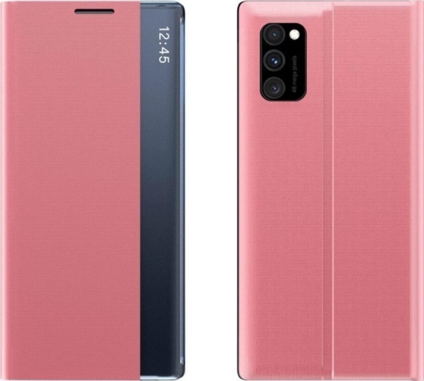 Clear View New Sleep Case Cover Flip Cover Med Stativfunksjon Xiaomi Poco X4 Nfc 5G Rosa