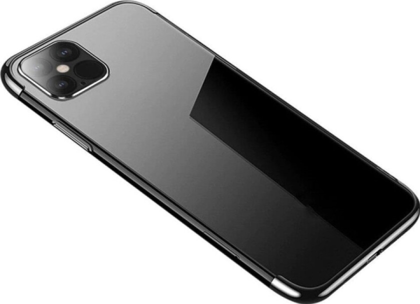 Clear Color Veske Gel Cover Veske Med Metallramme For Xiaomi Mi 11 Svart