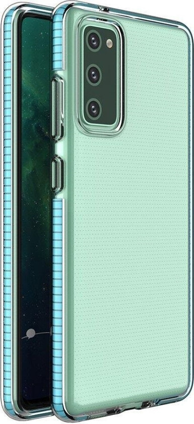 Spring Case Cover Gel Case Med Fargerik Ramme For Samsung Galaxy A72 4G Lyseblå