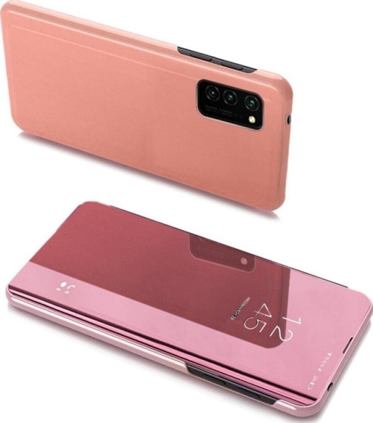 Clear View Case Flip-Deksel Til Samsung Galaxy A03s (166.5) Rosa
