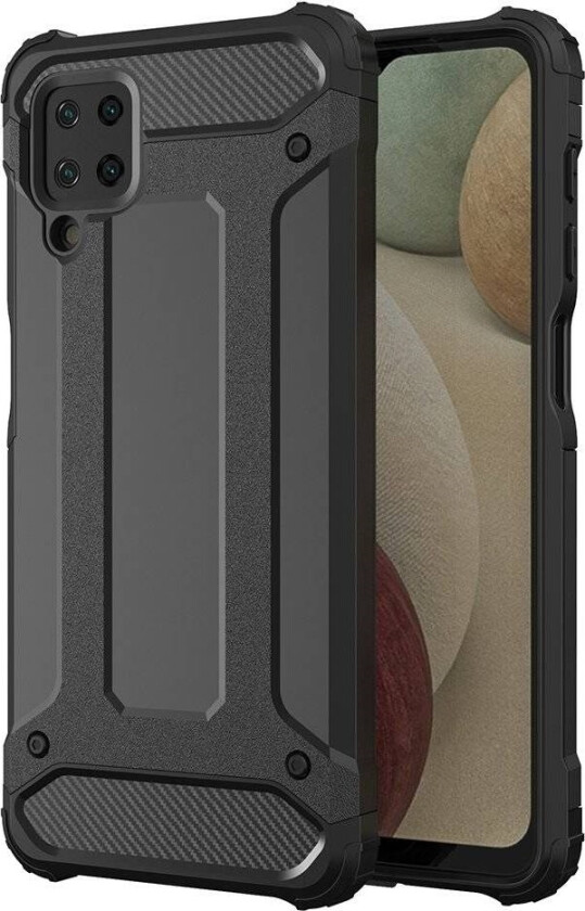 Hybrid Armor Hybrid Armor Pansret Hybriddeksel Til Samsung Galaxy A12 Svart