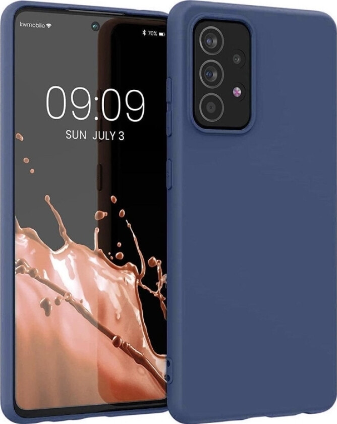 Silikonetui Fleksibelt Silikondeksel Til Samsung Galaxy A22 4G Blå