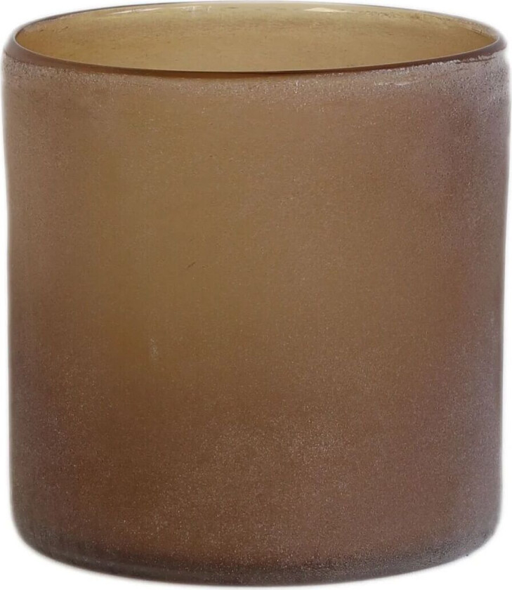 Frost telysglass M Brun