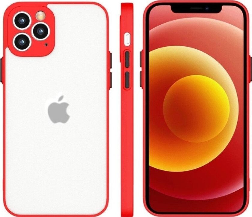 Milky Case Silikon Fleksibelt Gjennomsiktig Deksel Til Samsung Galaxy A22 4G Rød