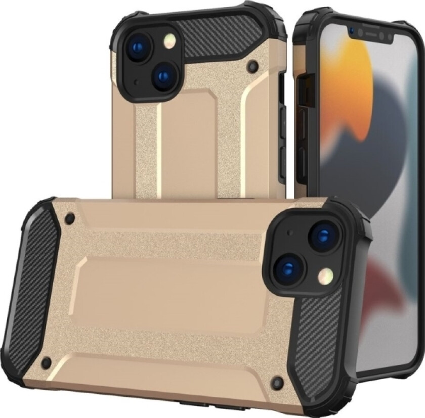 Hybrid Armor Pansret Hybriddeksel Til Iphone 13 Mini Gull