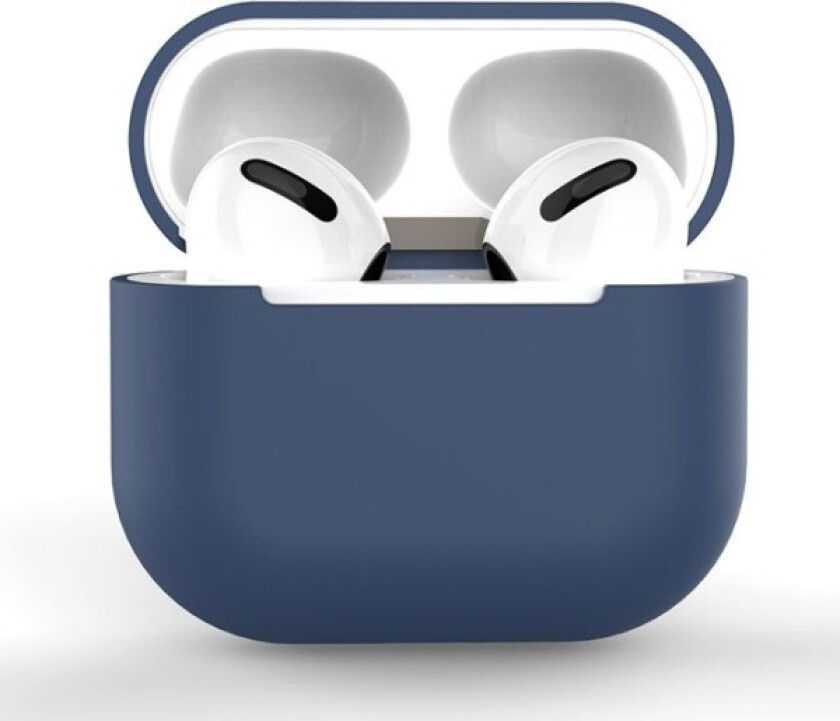 Veske For Airpods 2 / Airpods 1 Mykt Silikondeksel For Hodetelefoner Blå (Etui C)