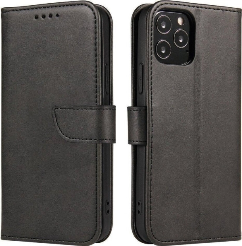 Magnet Case Elegant Koffertdeksel Med Klaff Og Stativfunksjon Motorola Moto E32 Svart