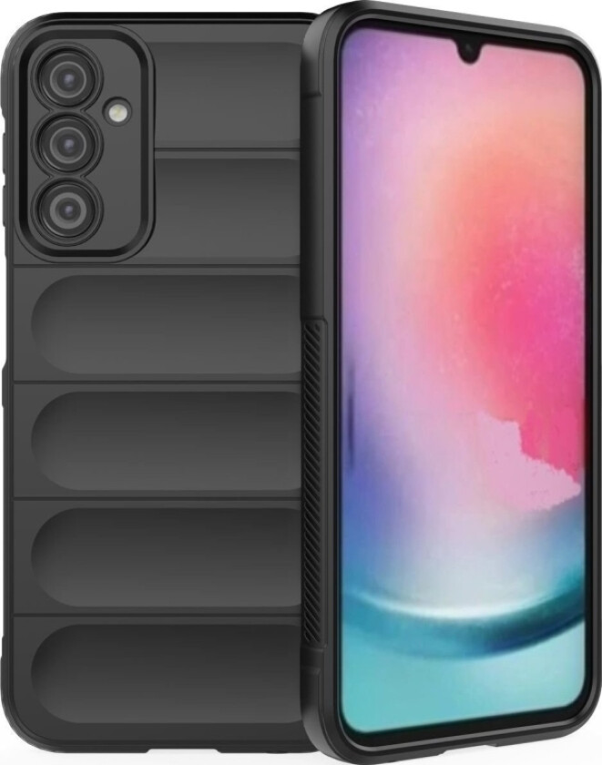 Magic Shield Case-Deksel Til Samsung Galaxy A24 4G Fleksibelt Panserdeksel Sort