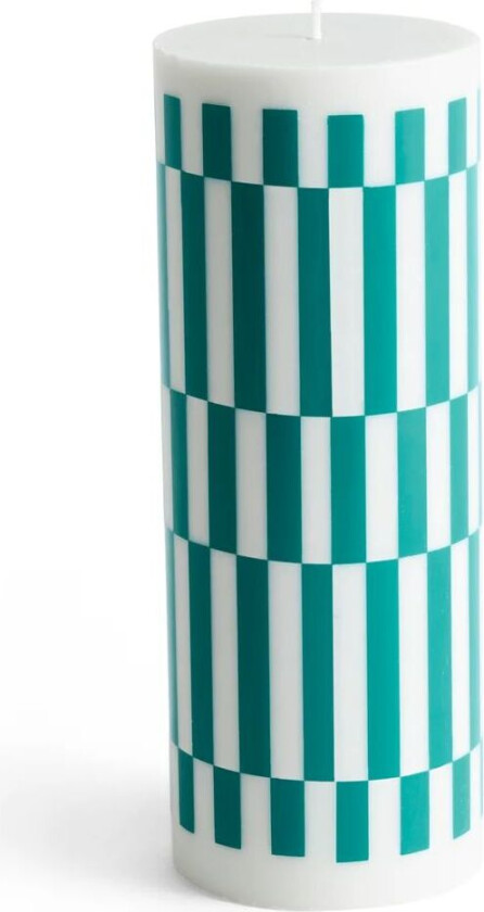 Column Candle kubbelys large 25 cm Light grey-green
