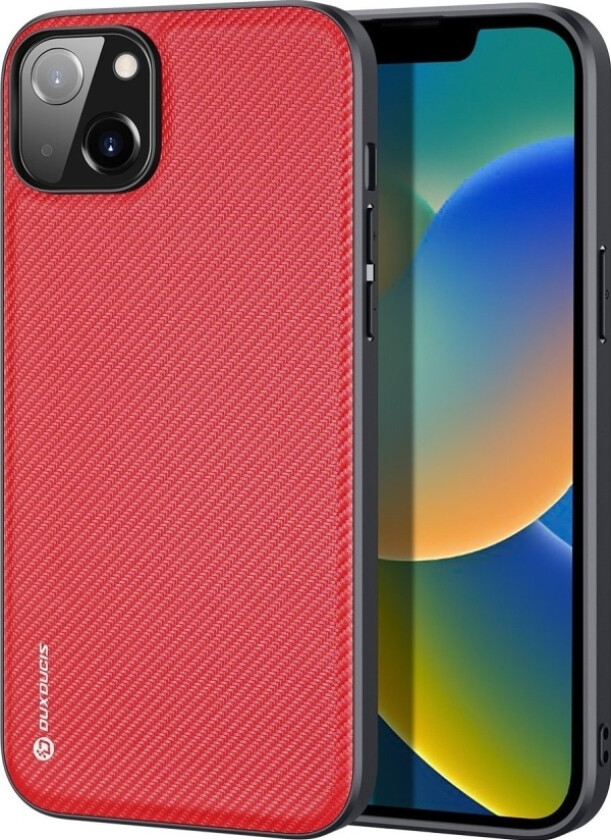 Fino-Deksel Dekket Med Nylonmateriale Iphone 14 Max Rød