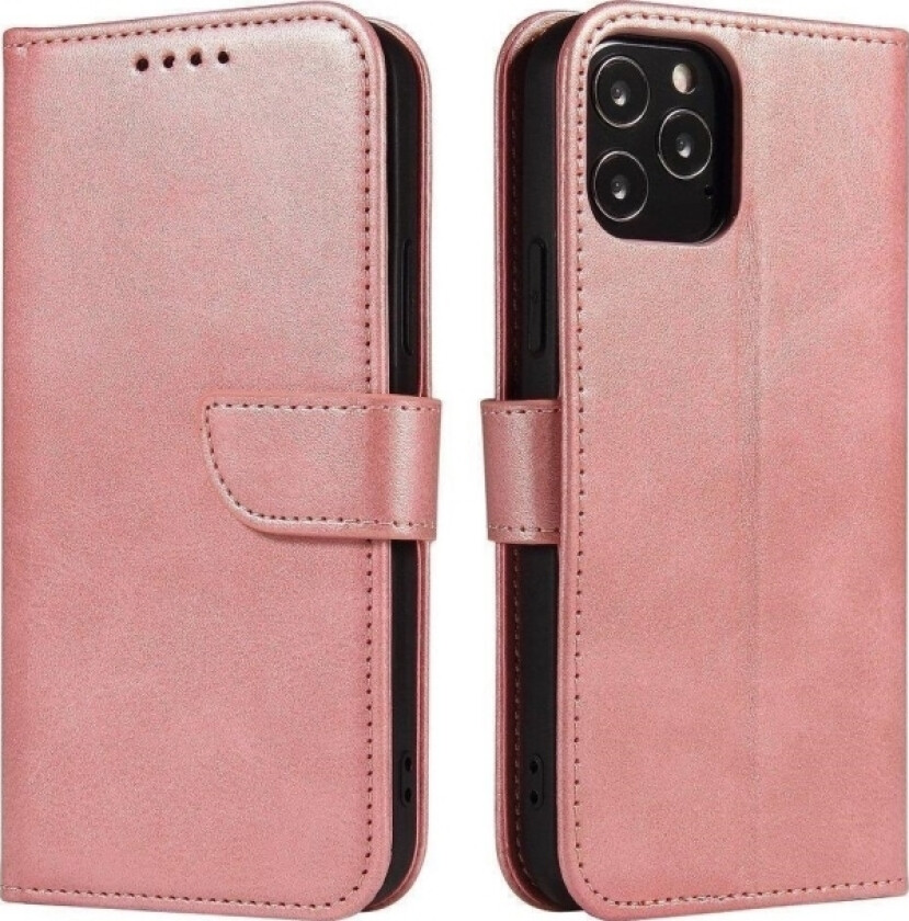 Magnet Case Elegant Deksel Med Klaff Og Stativ Funksjon For Samsung Galaxy A53 5G Rosa