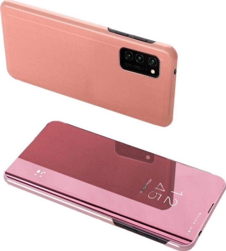 Clear View Case Flip-Deksel Til Samsung Galaxy A72 Rosa