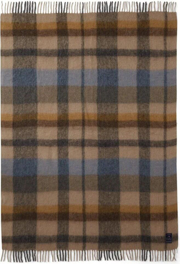 Checked Mohair Mix pledd 130 x 170 cm Multi
