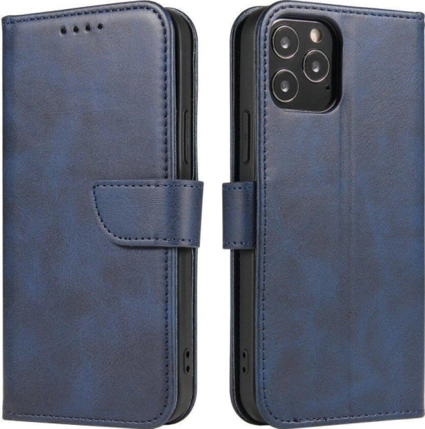 Magnet Case Elegant Deksel Med Klaff Og Stativfunksjon For Samsung Galaxy A53 5G Blå