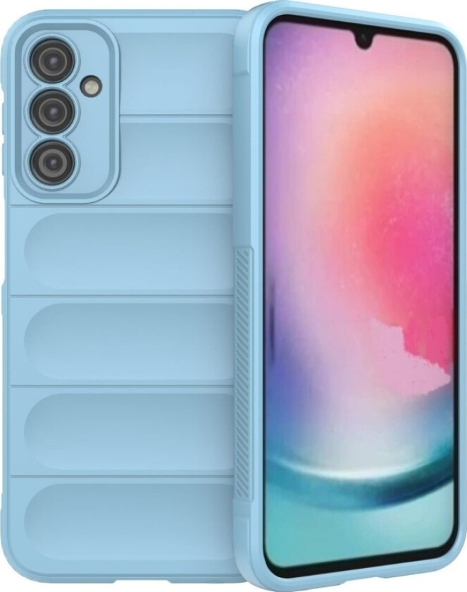 Magic Shield-Deksel Til Samsung Galaxy A24 4G Fleksibelt Pansret Deksel Lyseblått