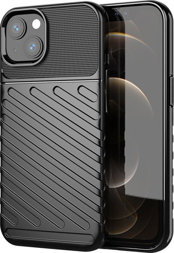 Thunder Case Flexible Armored Case Cover For Iphone 13 Mini Black
