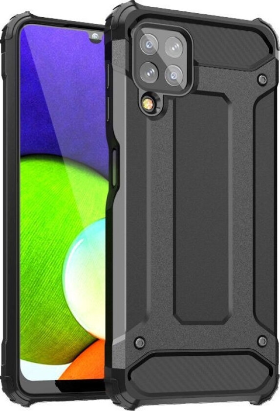 Hybrid Armor Pansret Hybriddeksel Til Samsung Galaxy A22 4G Svart