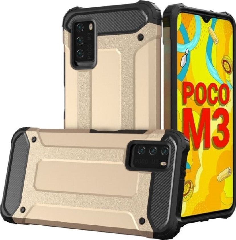 Hybrid Armor Pansret Hybriddeksel Xiaomi Redmi Note 10 5G / Poco M3 Pro Gull