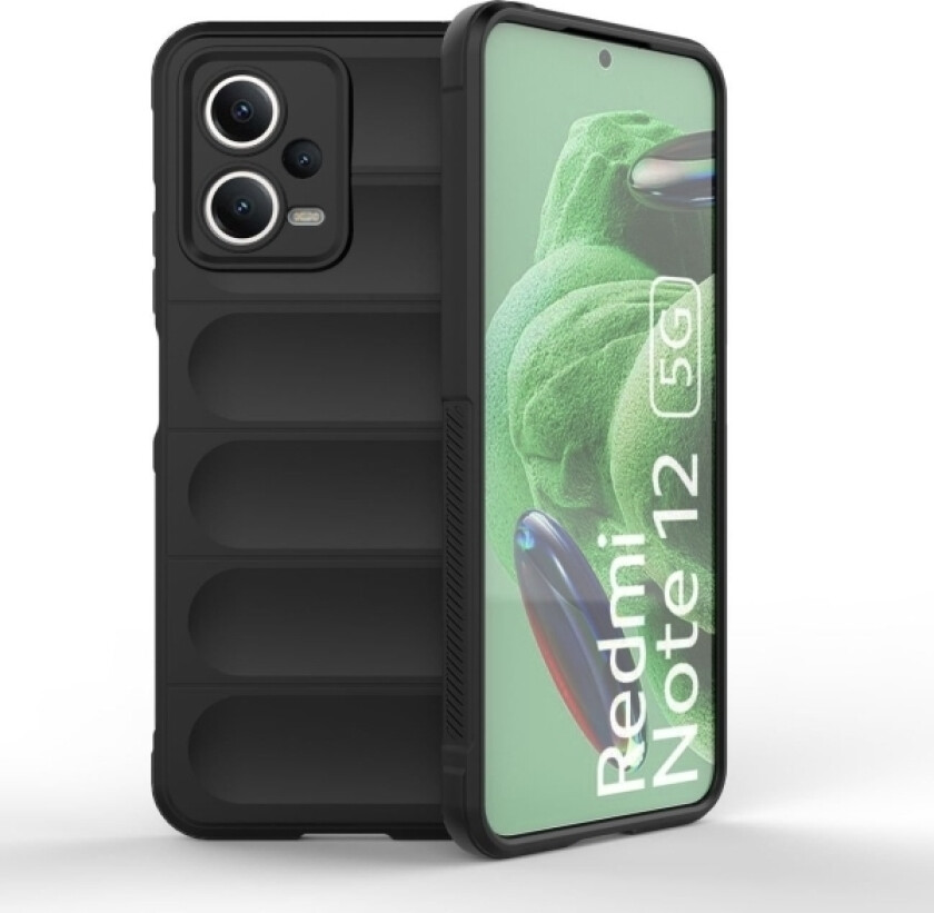 Magic Shield-Deksel Til Xiaomi Redmi Note 12 5G / Poco X5 5G Fleksibelt Rustningsdeksel Sort