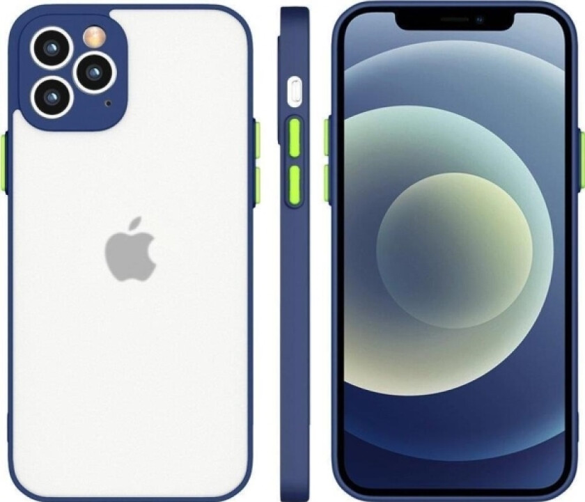 Milky Case Silikon Fleksibelt Gjennomsiktig Deksel Til Samsung Galaxy A12 Navy Blue