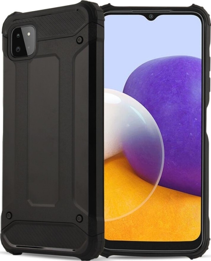 Hybrid Armor Pansret Hybriddeksel Til Samsung Galaxy A22 5G Svart