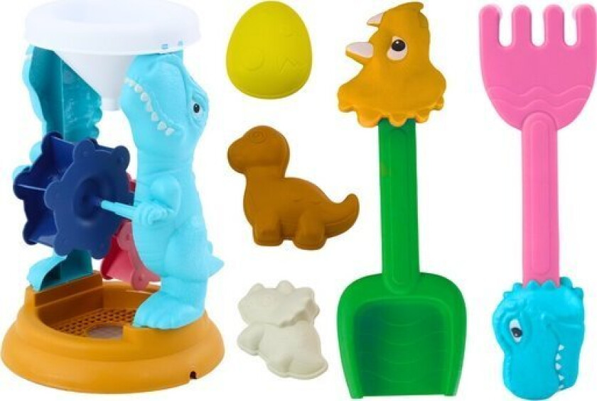 Leantoys Sand Leker Kvern Spatel Rake Former Dinosaurer