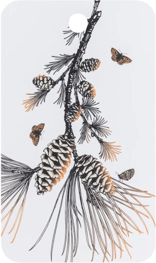 Pine Cone skjærefjøl 20x34 cm Cotton white