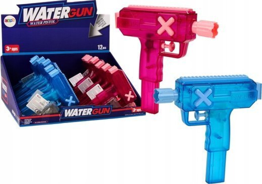 Leantoys Liten Vannpistol Gjennomsiktig Blå Rosa