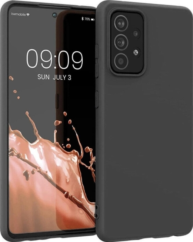 Silikonetui Fleksibelt Silikondeksel Til Samsung Galaxy A22 4G Svart