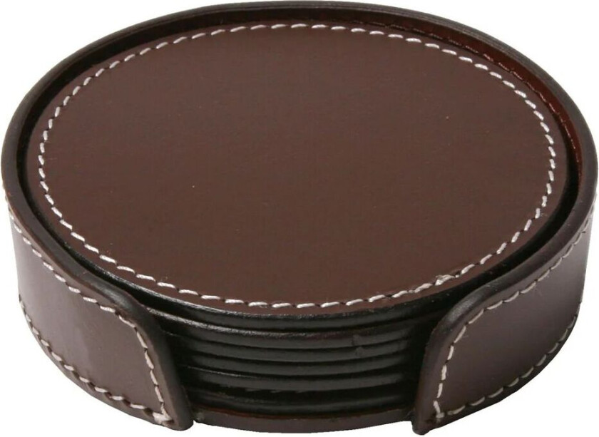 glassunderlag 6-pakn. brun