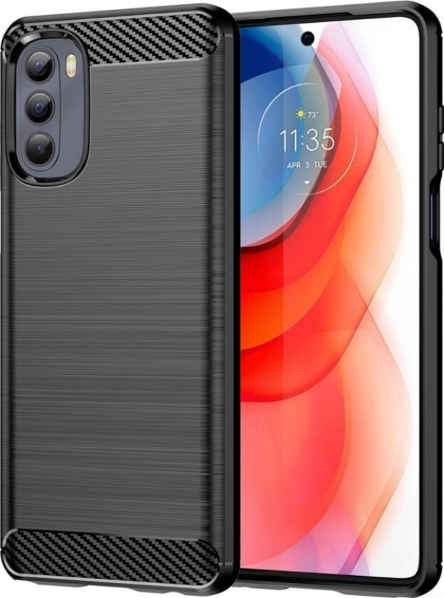 Carbon Case Fleksibelt Deksel Til Motorola Moto G Stylus 2022 Svart