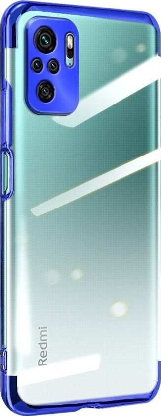 Clear Color-Dekseletui Med Geldeksel Med Metallramme Xiaomi Redmi Note 10 5G / Poco M3 Pro Blå