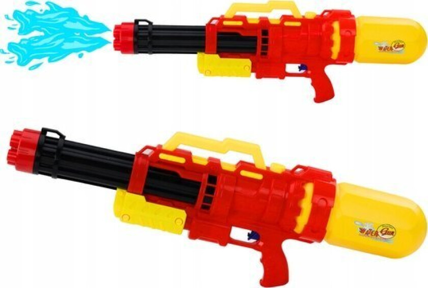 Leantoys Stor Vannpistol 1580Ml Pumpe Rød