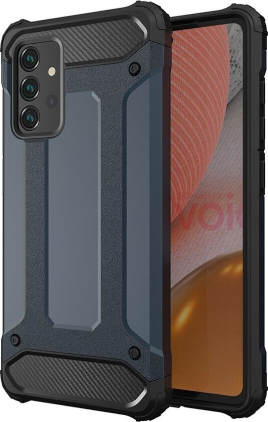 Hybrid Armor Pansret Hybriddeksel Til Samsung Galaxy A72 4G Blå