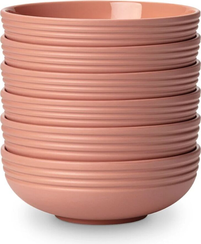 Lines skål Ø16 cm 6-stk. Rosa