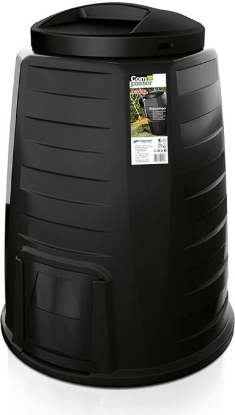 Rund Komposter 340L Svart (Ikeco340-S411)