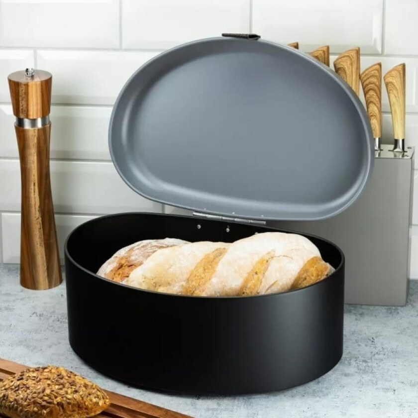 Klausberg Brødboks Brødboks I Metall Klausberg Kb 7576 Brødboks Sort