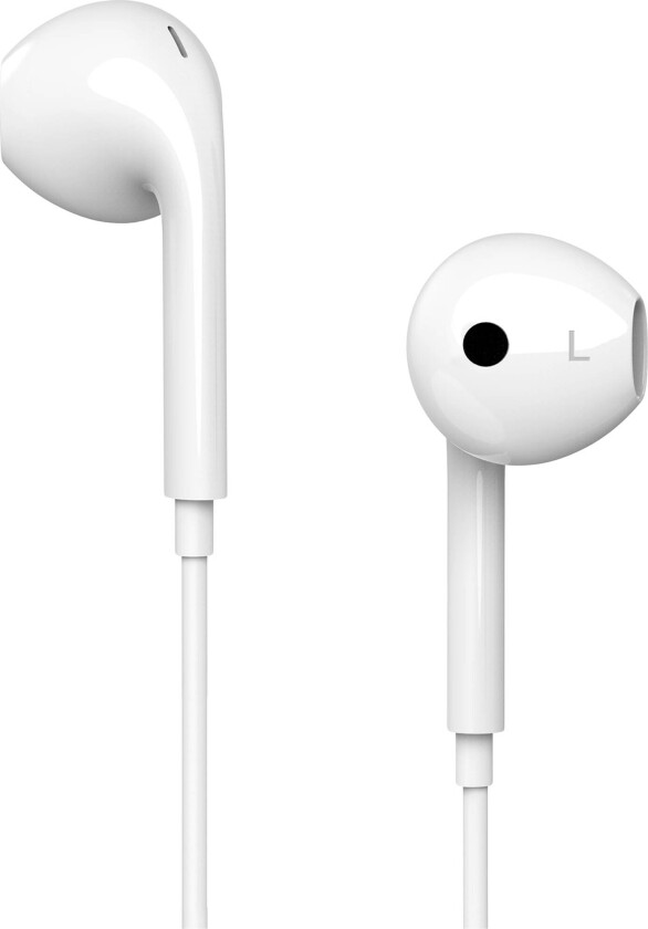 USB-C in-ear hodetelefoner (hvit)