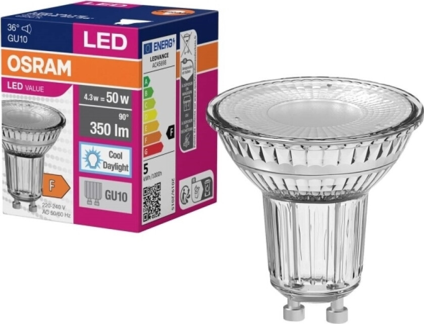Ledvance LED Value Par16, 4.3W, GU10