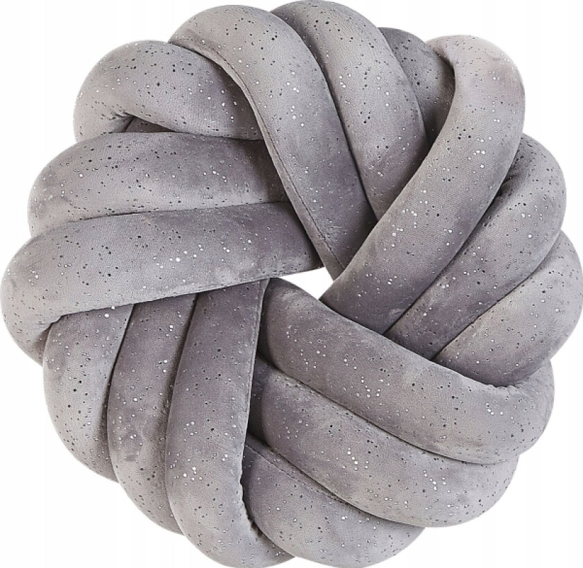 Velvet Decorative Pillow With 30 X 30 Cm Gray Akola Brocade