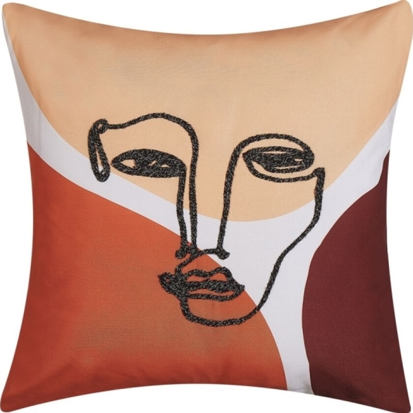 Decorative Pillow 45 X 45 Cm Multicolored Rudbekia