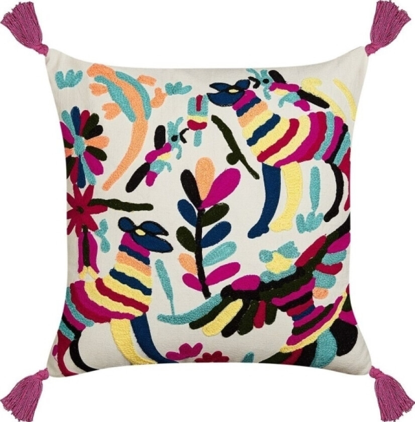 Belniana Decorative Cushion With Animal Husbandry Motif 50 X 50 Cm, Multicolored Raiganas