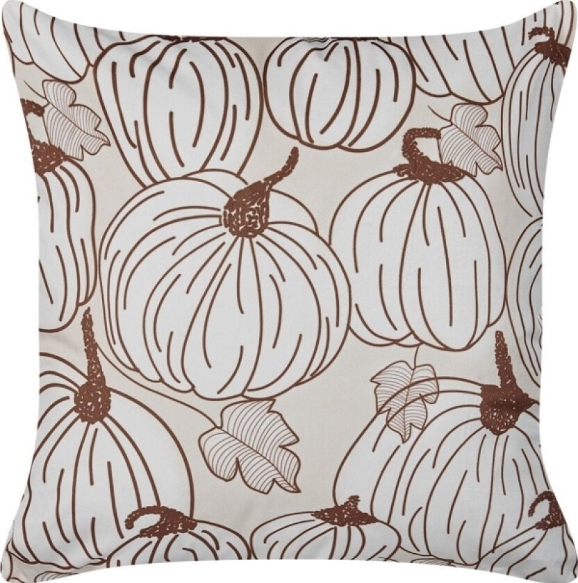 Velor Decorative Pillow With 45 X 45 Cm Yellow Cover