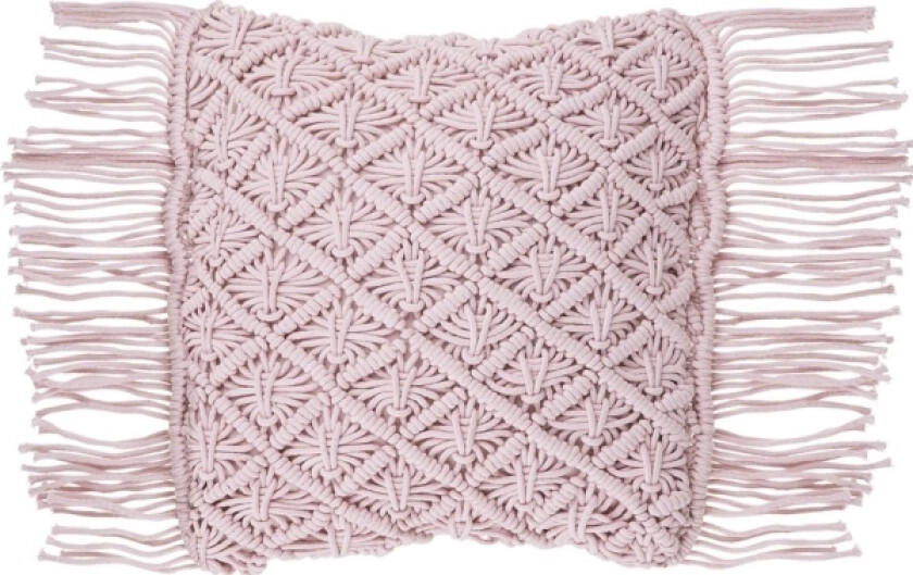 Decorative Cushion Macrame 40 X 40 Cm Pink Yaniklar