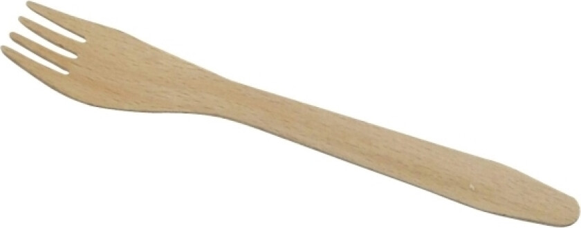 Bilde av Træbestik gaffel Nature line 16cm 100stk/pak