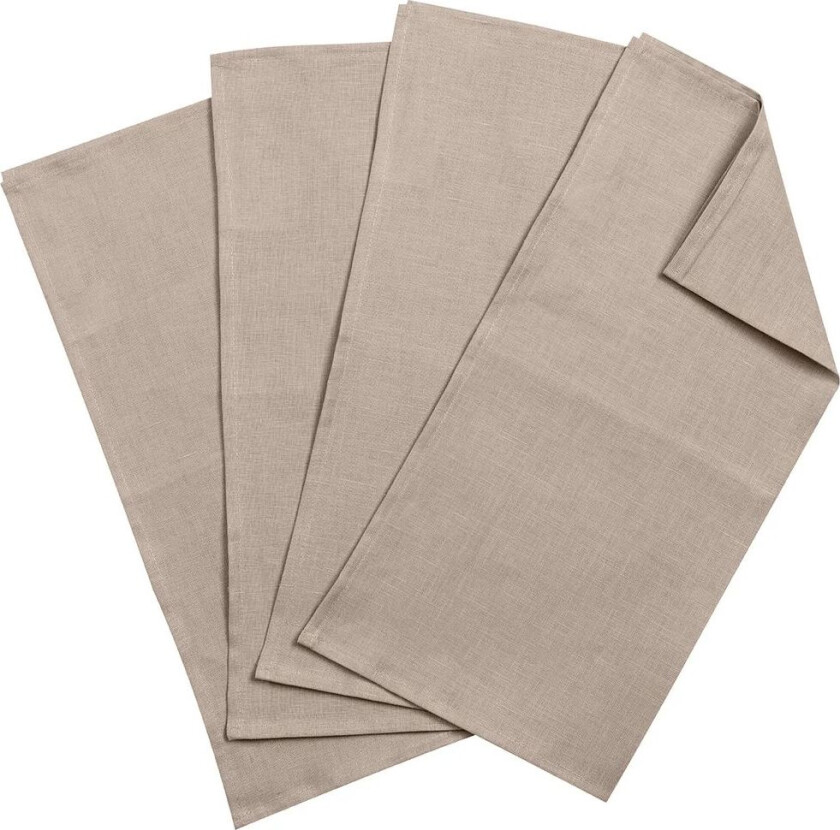 Clean servietter 45 x 45 cm 4-stk. sand