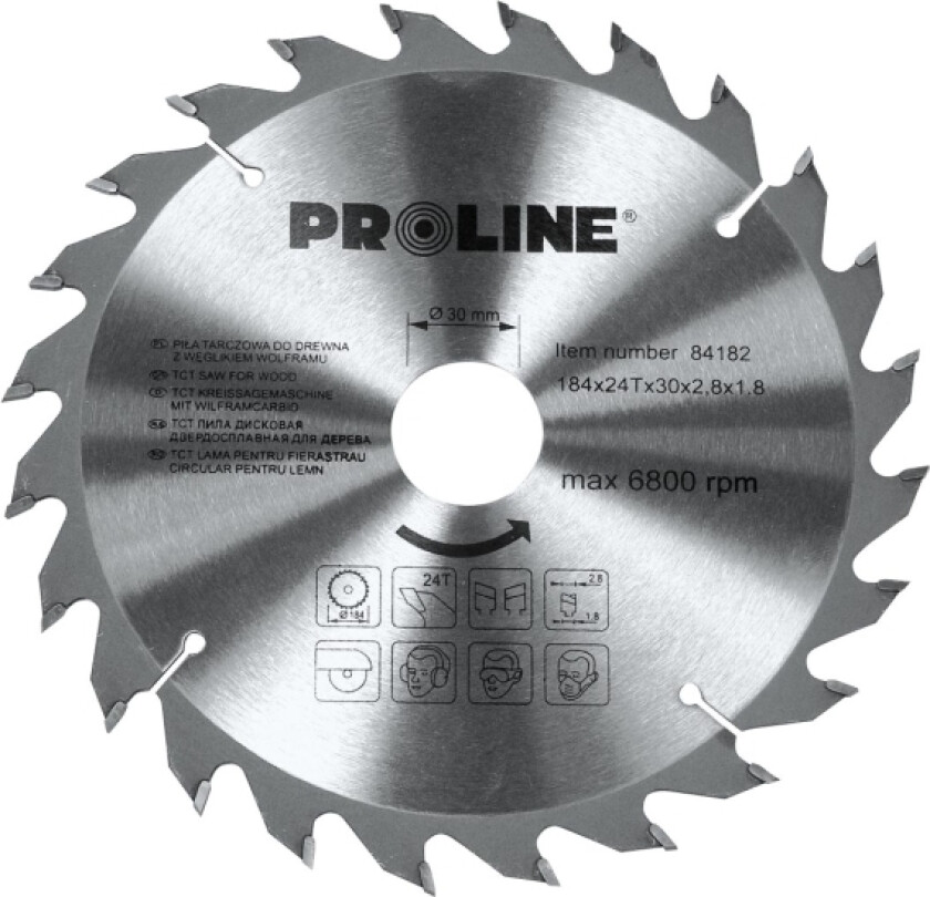 Pro-Line Wood sirkelsag 160x20mm 30 tenner. - 84163