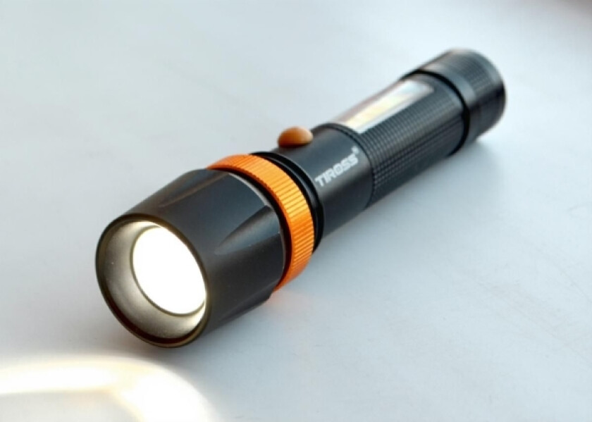 TIROSS OPPLADBAR TORCH CREE LED T6 XMLCOB 10W