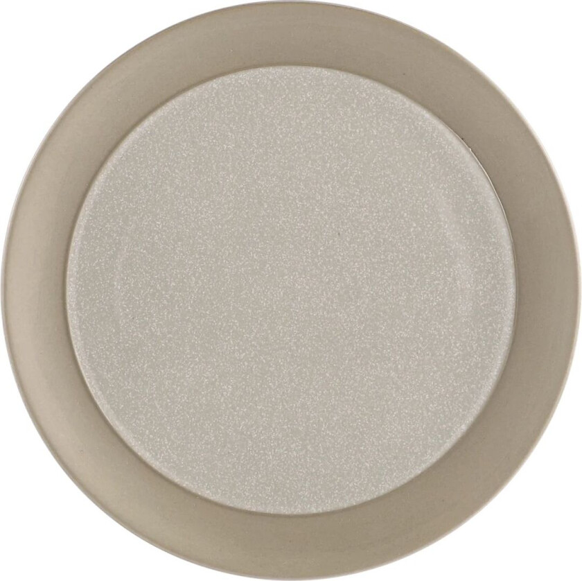 Fossil asjett Ø 21 cm Beige