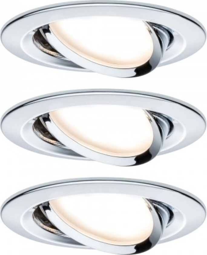 934.88, Indbygget lysplade, 3 pære(r ), LED, 2700 K, 630 lm, Krom